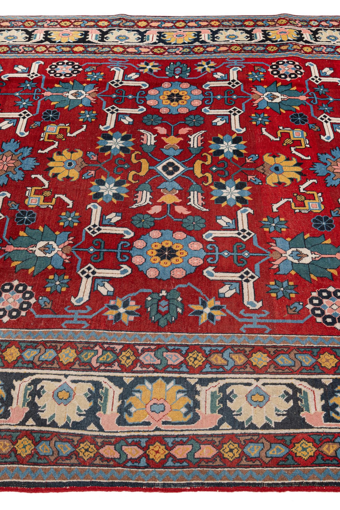 6' 2 x 10' 3 Hand Knotted Kazak Wool Rug