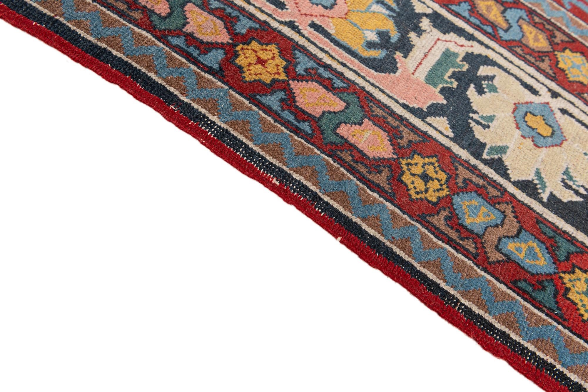 6' 2 x 10' 3 Hand Knotted Kazak Wool Rug