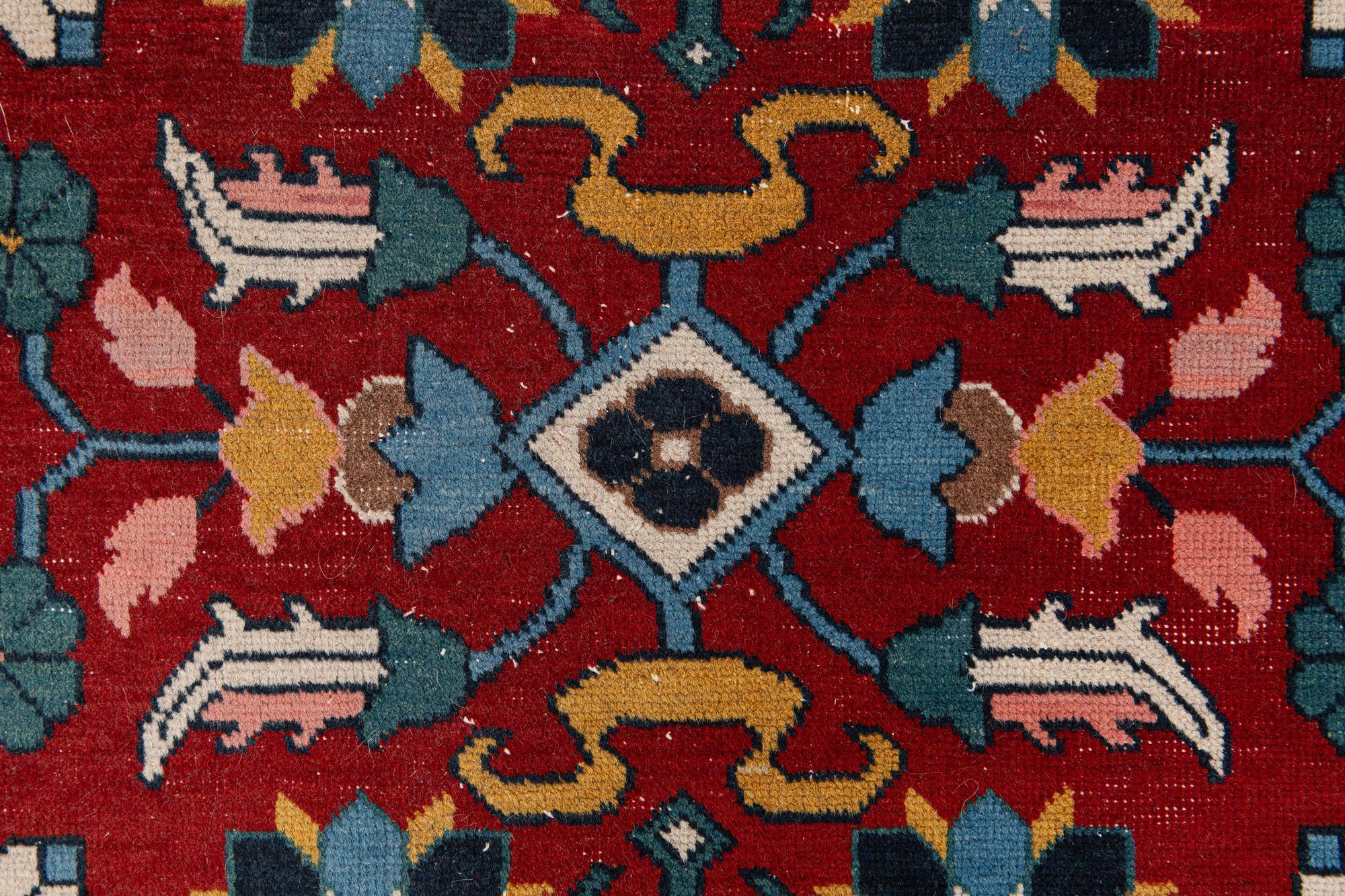 6' 2 x 10' 3 Hand Knotted Kazak Wool Rug