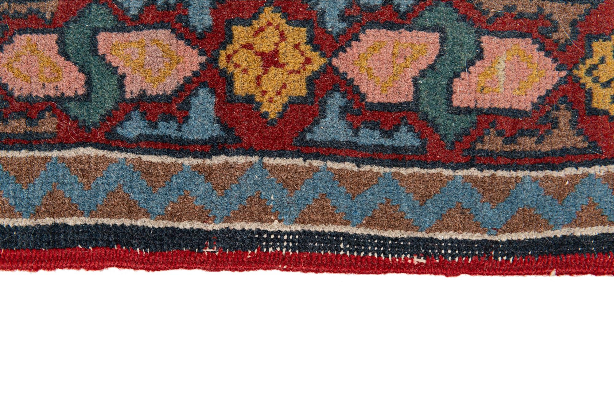 6' 2 x 10' 3 Hand Knotted Kazak Wool Rug