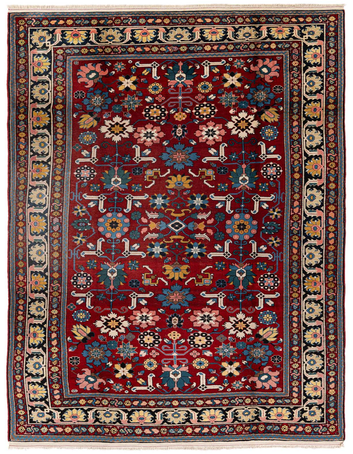 6' 2 x 10' 3 Hand Knotted Kazak Wool Rug