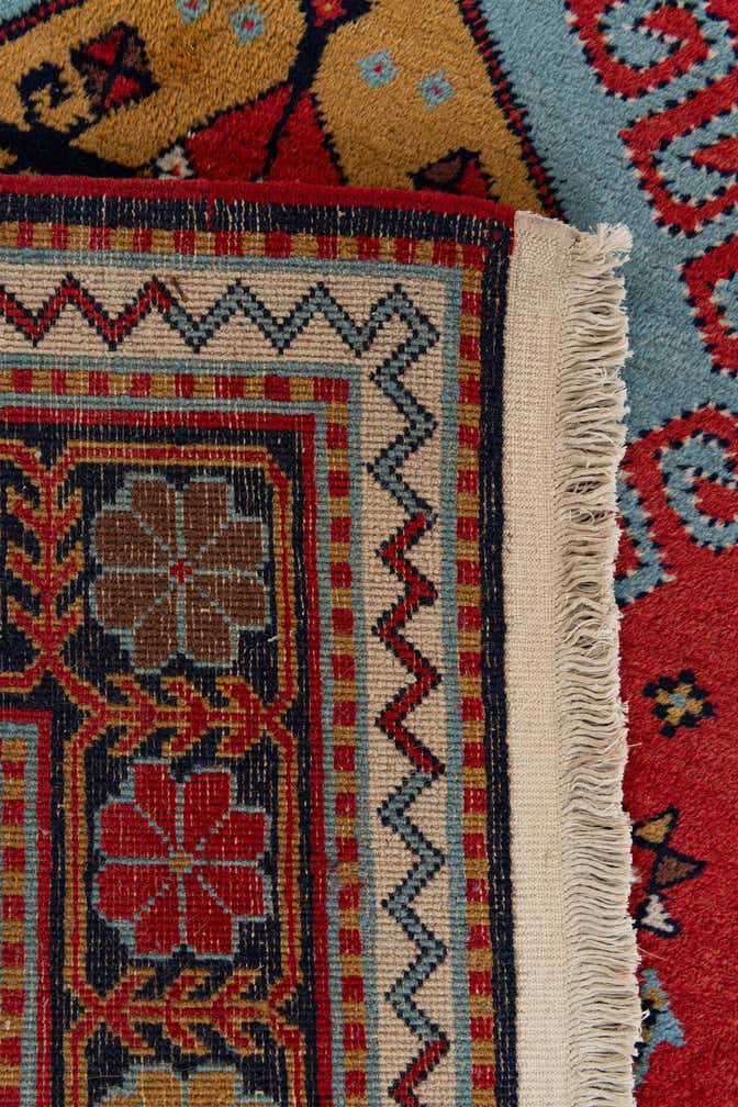 4' 3 x 6' 6 Hand Knotted Kazak Rug