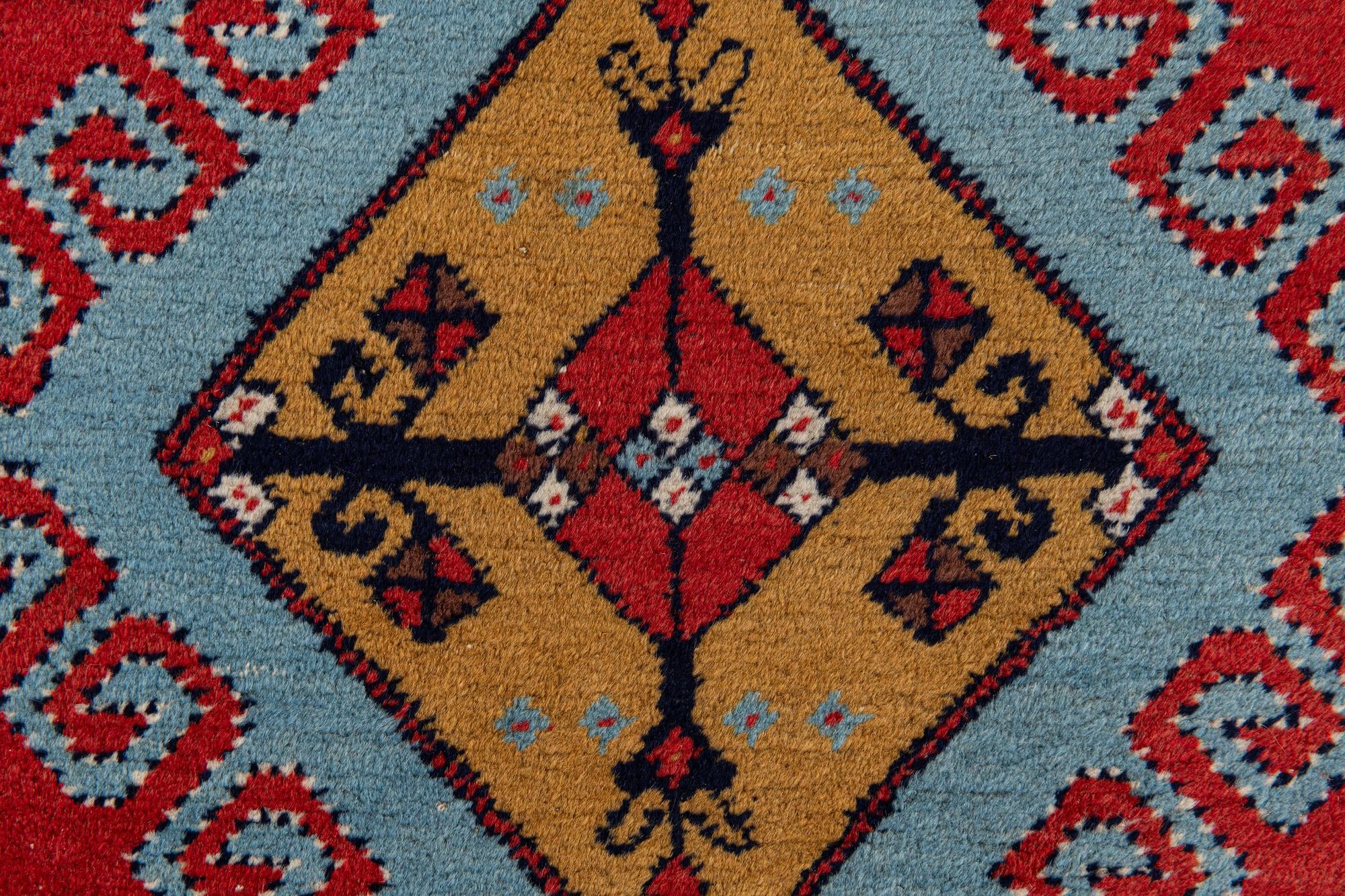 4' 3 x 6' 6 Hand Knotted Kazak Rug