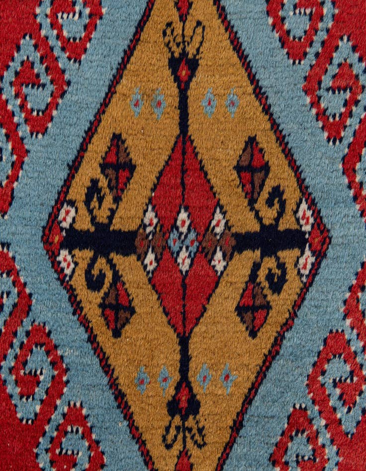 Detail image of 4' 3 x 6' 6  Hand Knotted Kazak Rug