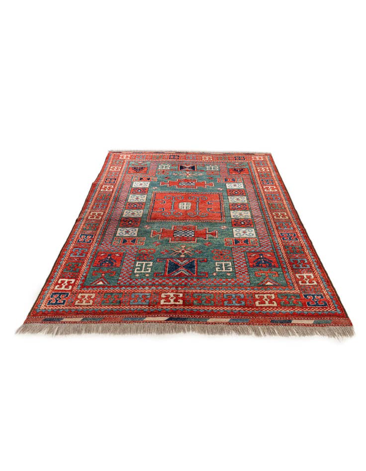 Detail image of 175cm x 220cm Hand Knotted Kazak Wool Rug