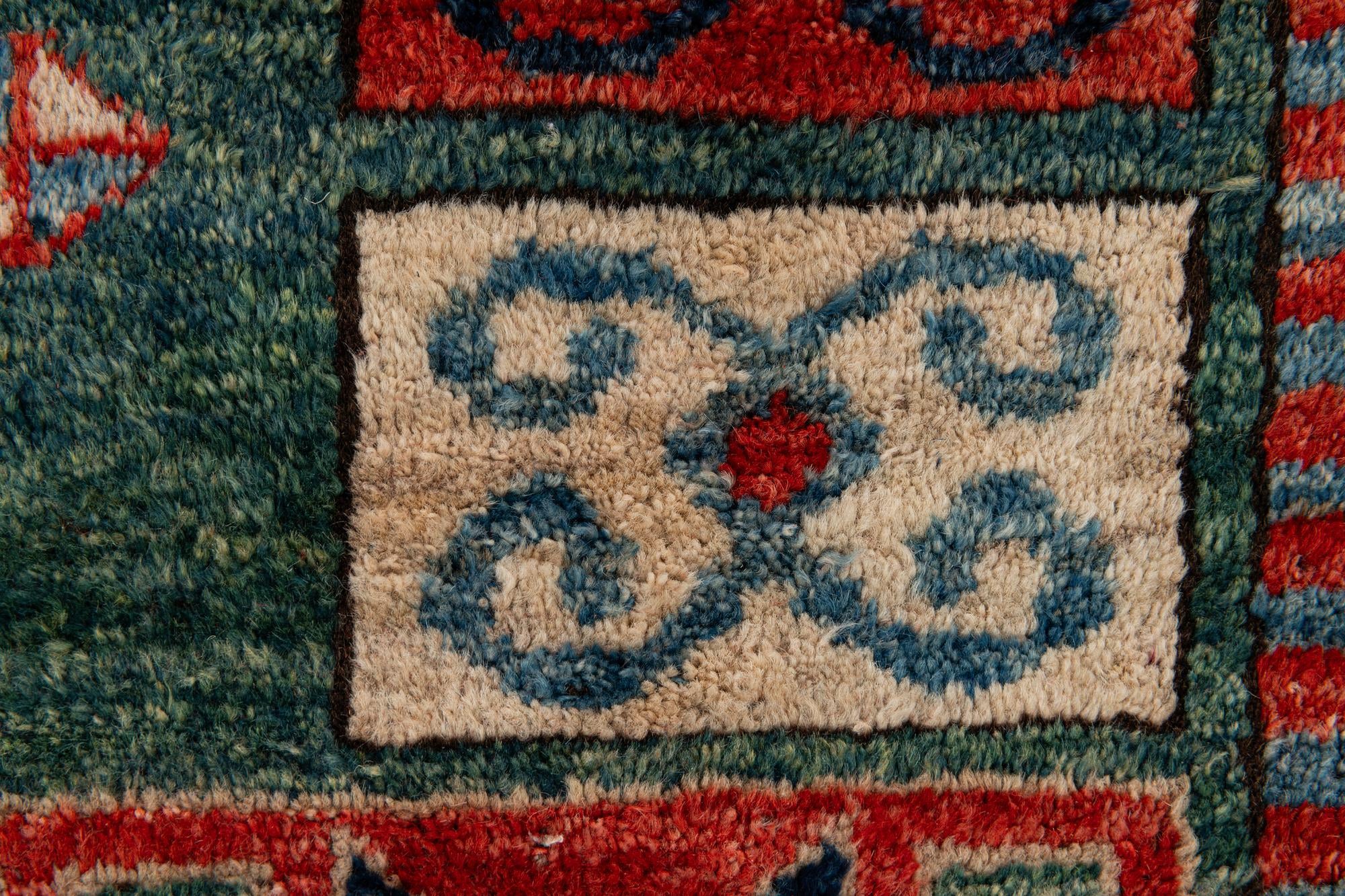 175cm x 220cm Hand Knotted Kazak Wool Rug