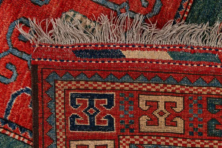175cm x 220cm Hand Knotted Kazak Wool Rug
