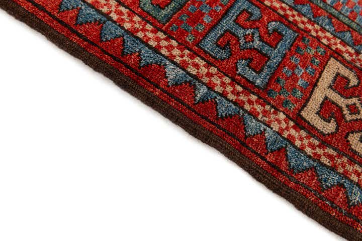 175cm x 220cm Hand Knotted Kazak Wool Rug