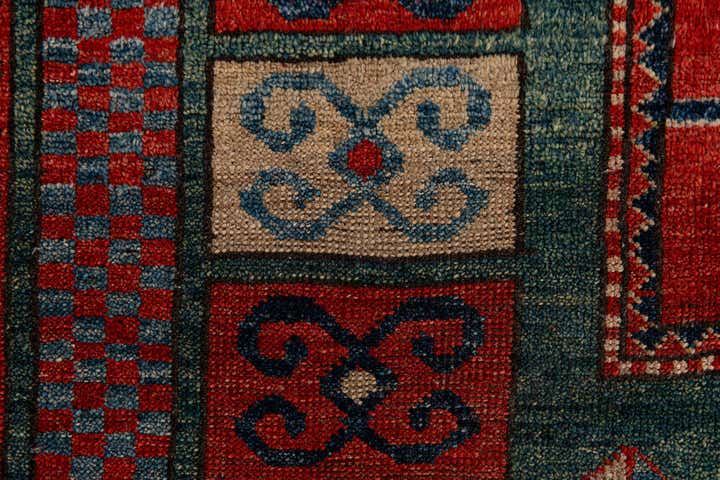 175cm x 220cm Hand Knotted Kazak Wool Rug