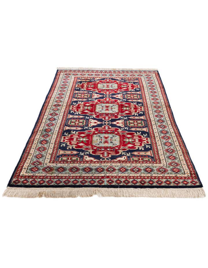 4' x 6' 1 Hand Knotted Kazak Rug