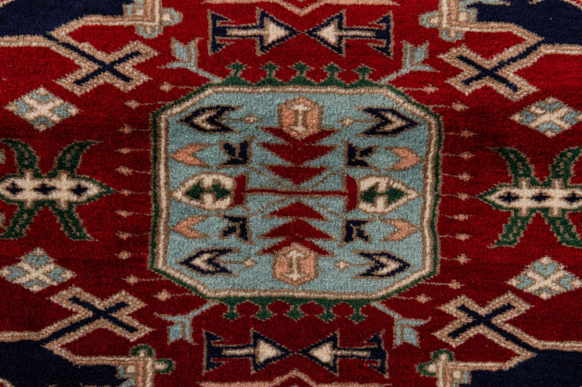 4' x 6' 1 Hand Knotted Kazak Rug