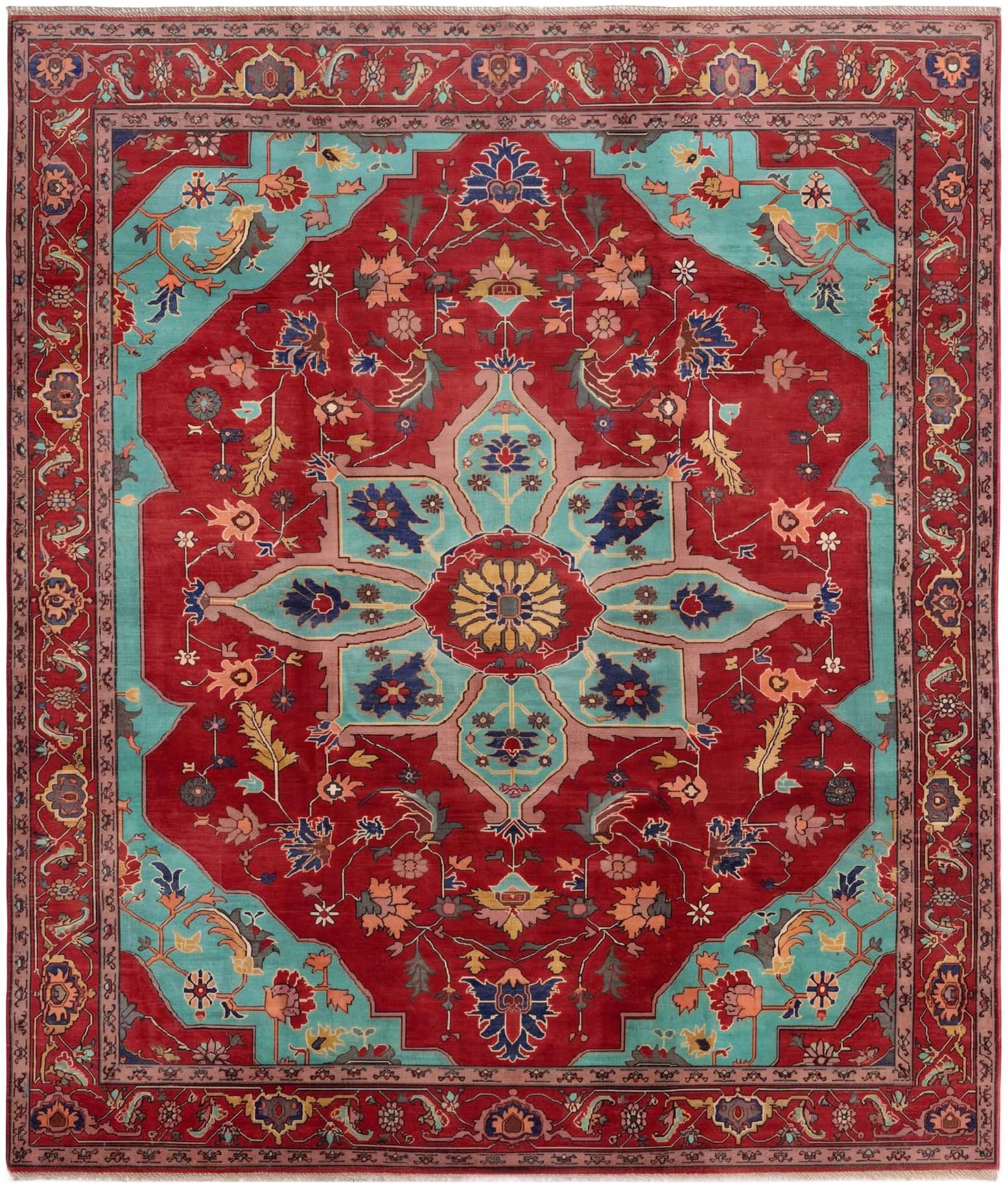8' 4 x 9' 8 Hand Knotted Kazak Rug