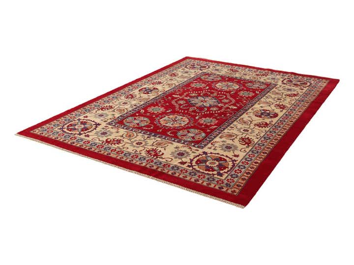 6' 7 x 9' 4 Hand Knotted Kazak Rug