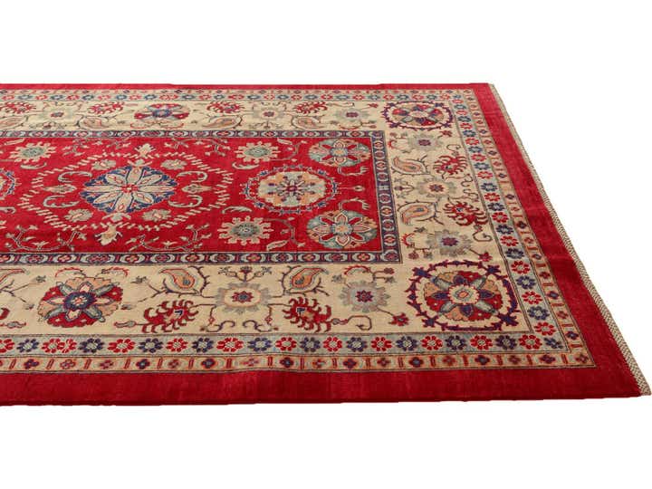 6' 7 x 9' 4 Hand Knotted Kazak Rug