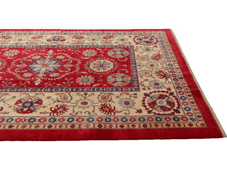 Detail image of 6' 7 x 9' 4 Hand Knotted Kazak Rug