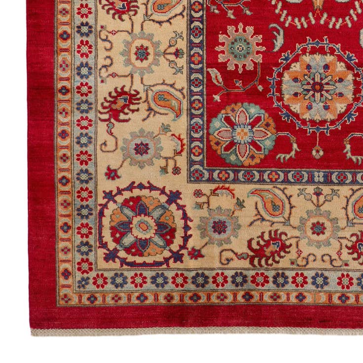 Detail image of 6' 7 x 9' 4 Hand Knotted Kazak Rug