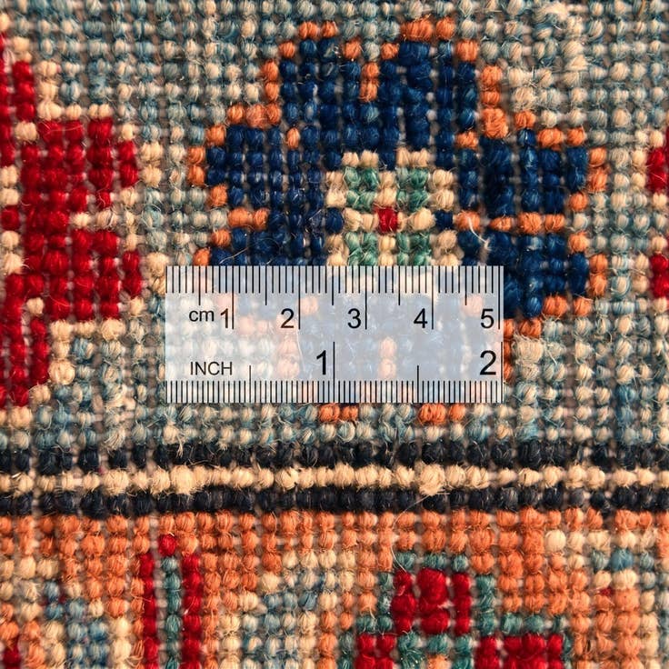 Detail image of 6' 7 x 9' 4 Hand Knotted Kazak Rug