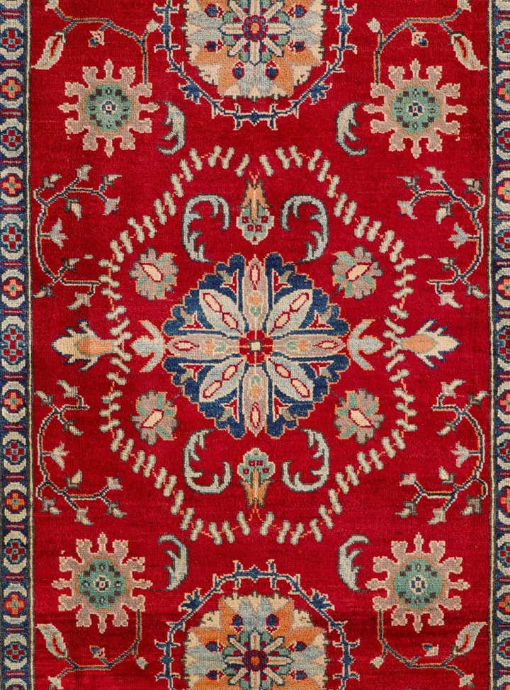 6' 7 x 9' 4 Hand Knotted Kazak Rug