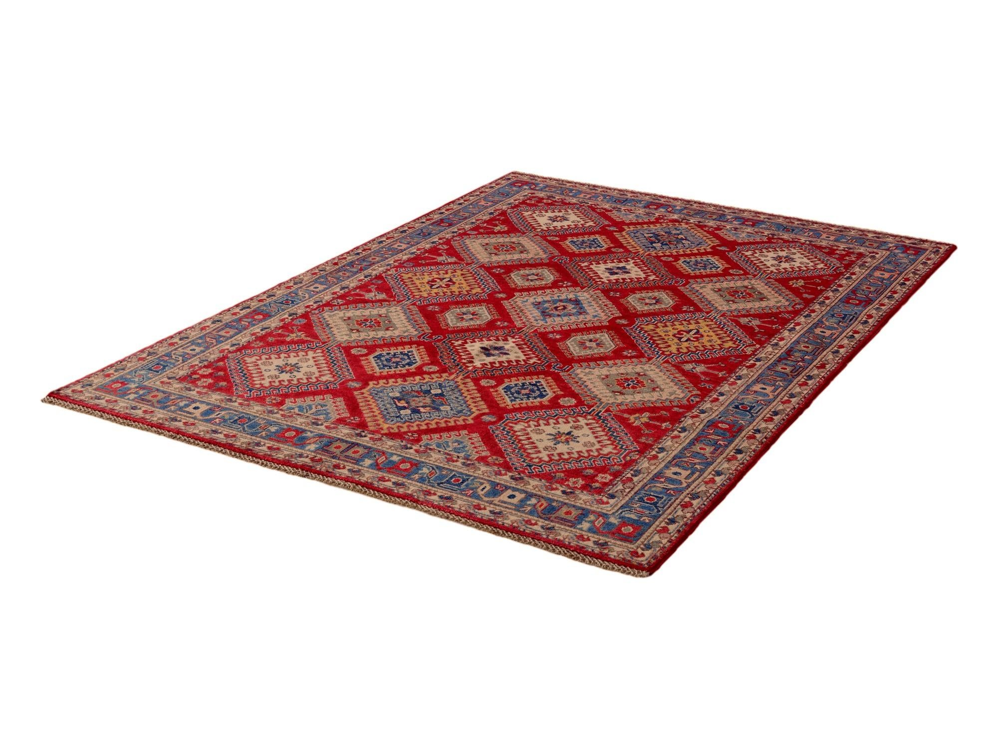 5' 7 x 7' 10 Hand Knotted Kazak Rug