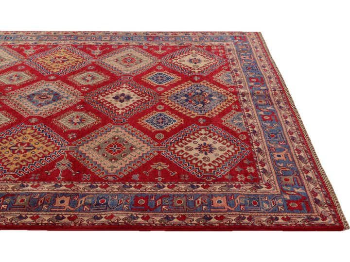 5' 7 x 7' 10 Hand Knotted Kazak Rug