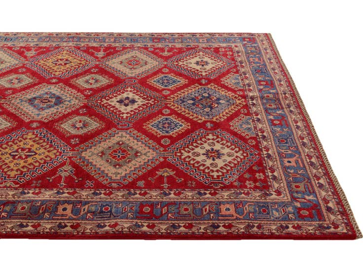 Detail image of 5' 7 x 7' 10 Hand Knotted Kazak Rug