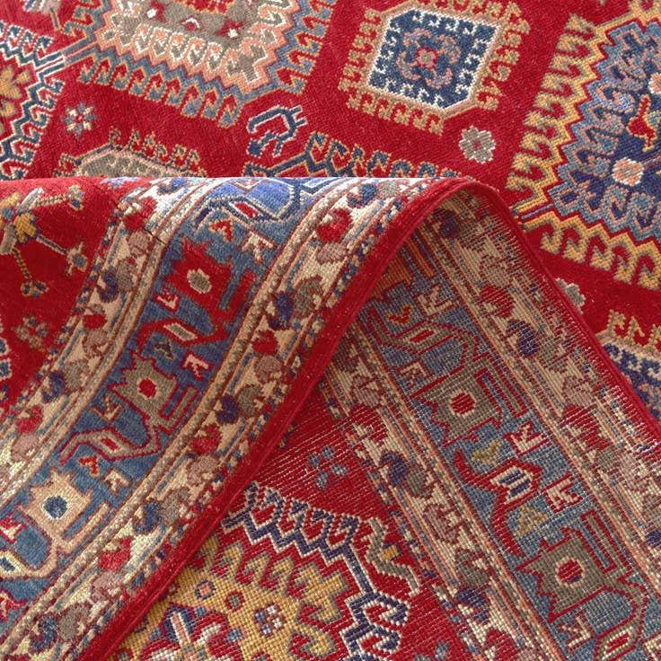 Detail image of 5' 7 x 7' 10 Hand Knotted Kazak Rug