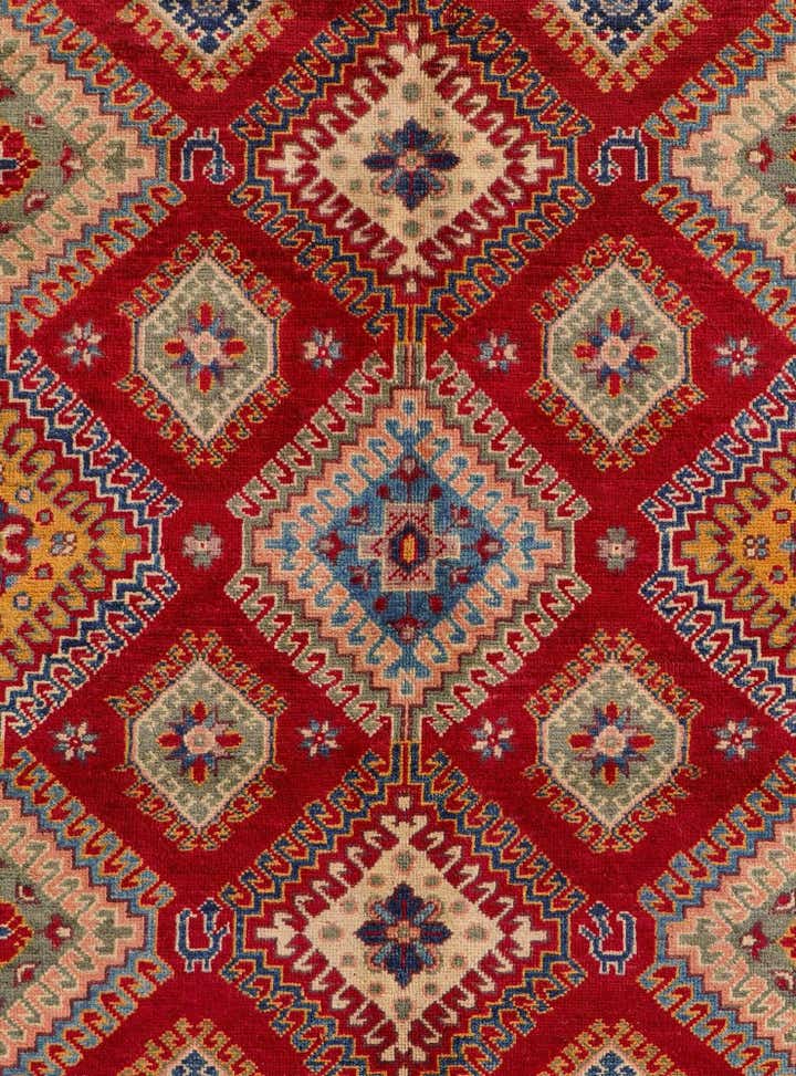 5' 7 x 7' 10 Hand Knotted Kazak Rug