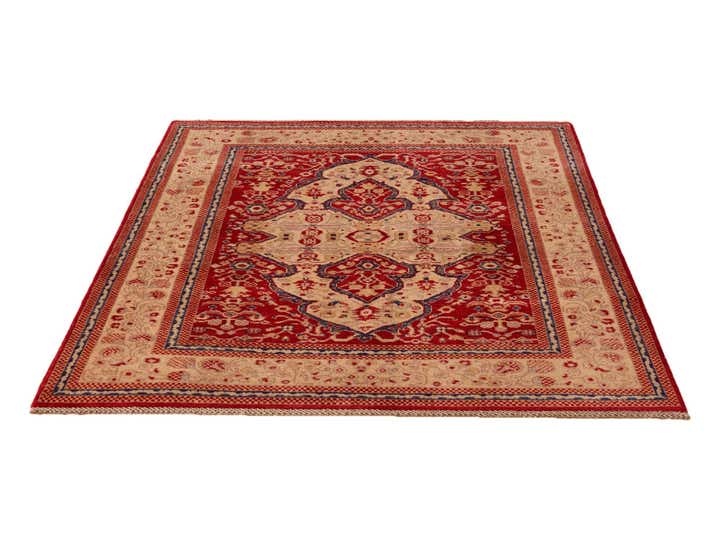 5' x 6' Hand Knotted Kazak Rug