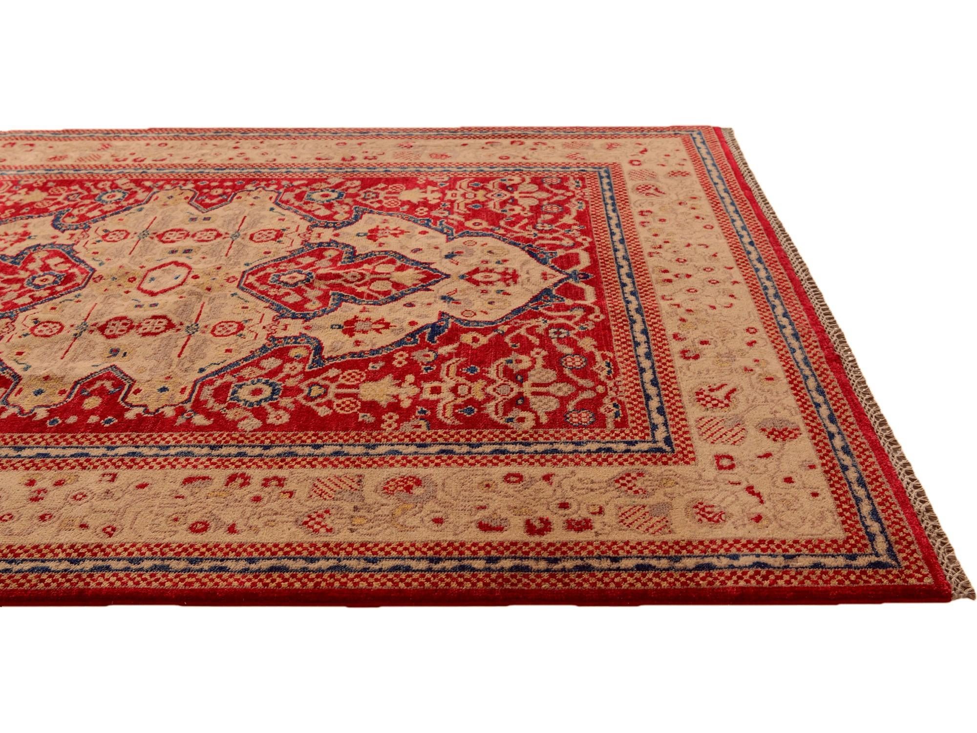 5' x 6' Hand Knotted Kazak Rug