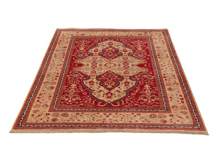 Detail image of 4' 10 x 6' 10 Hand Knotted Kazak Rug