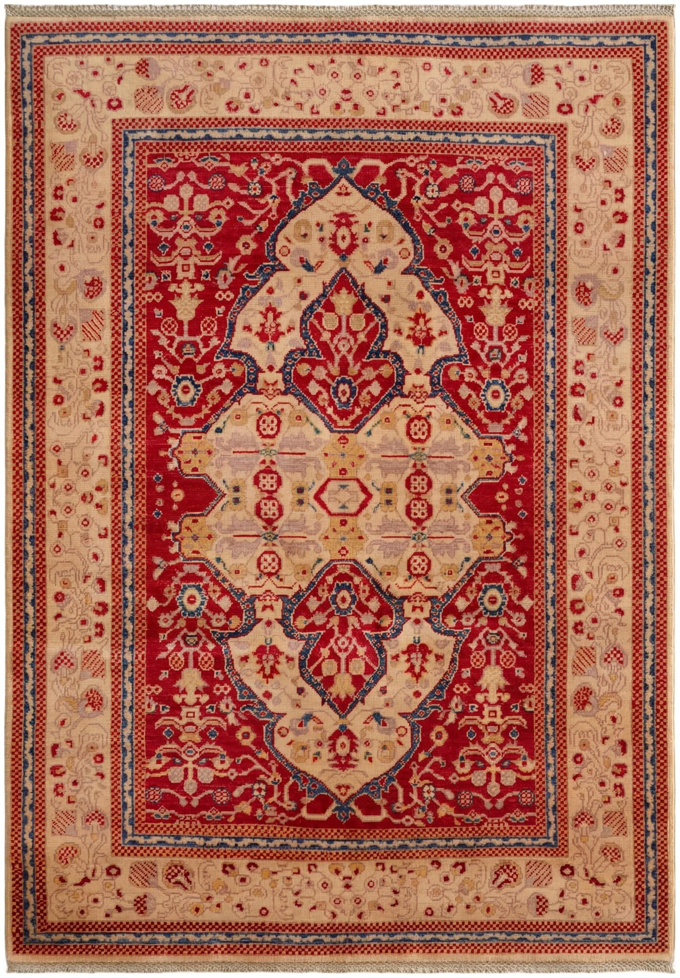 4' 10 x 6' 10 Hand Knotted Kazak Rug