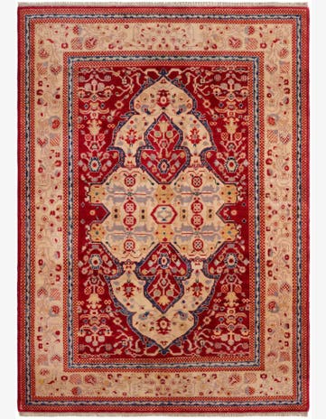 5' x 6' 11 Hand Knotted Kazak Rug