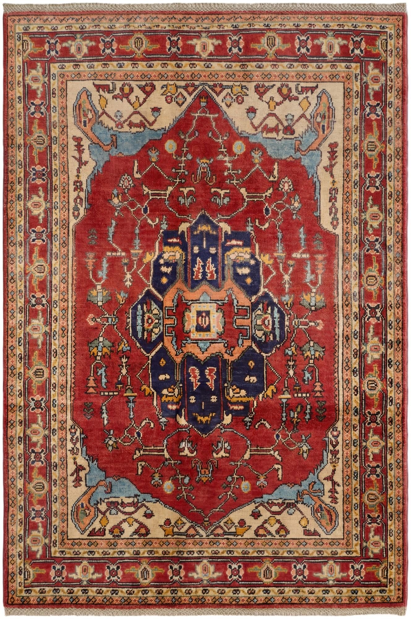4' 1 x 6' Hand Knotted Kazak Rug