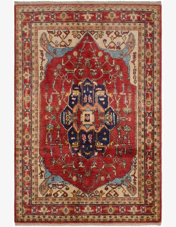 4' 1 x 6' Hand Knotted Kazak Rug