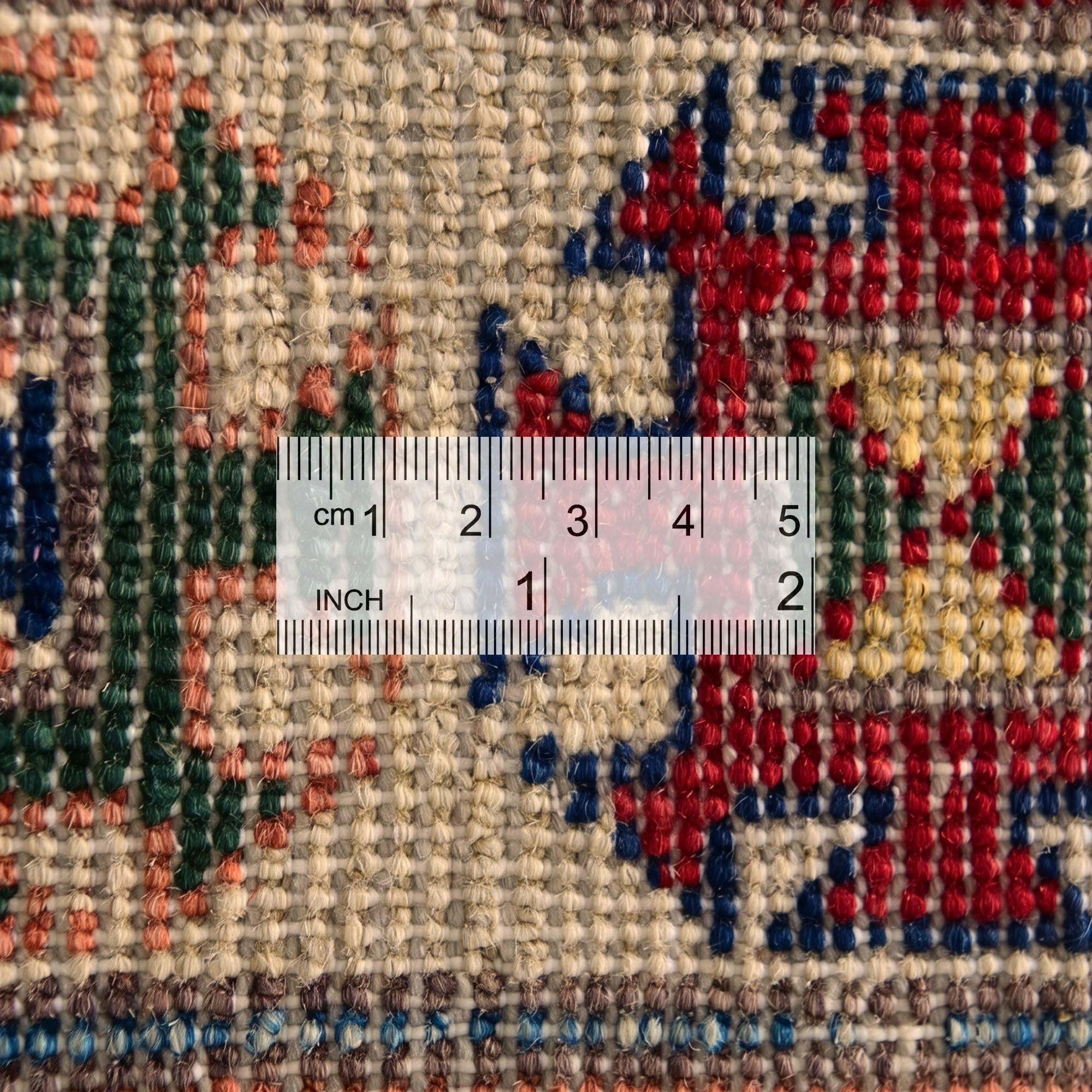 4' 2 x 5' 10 Hand Knotted Kazak Rug