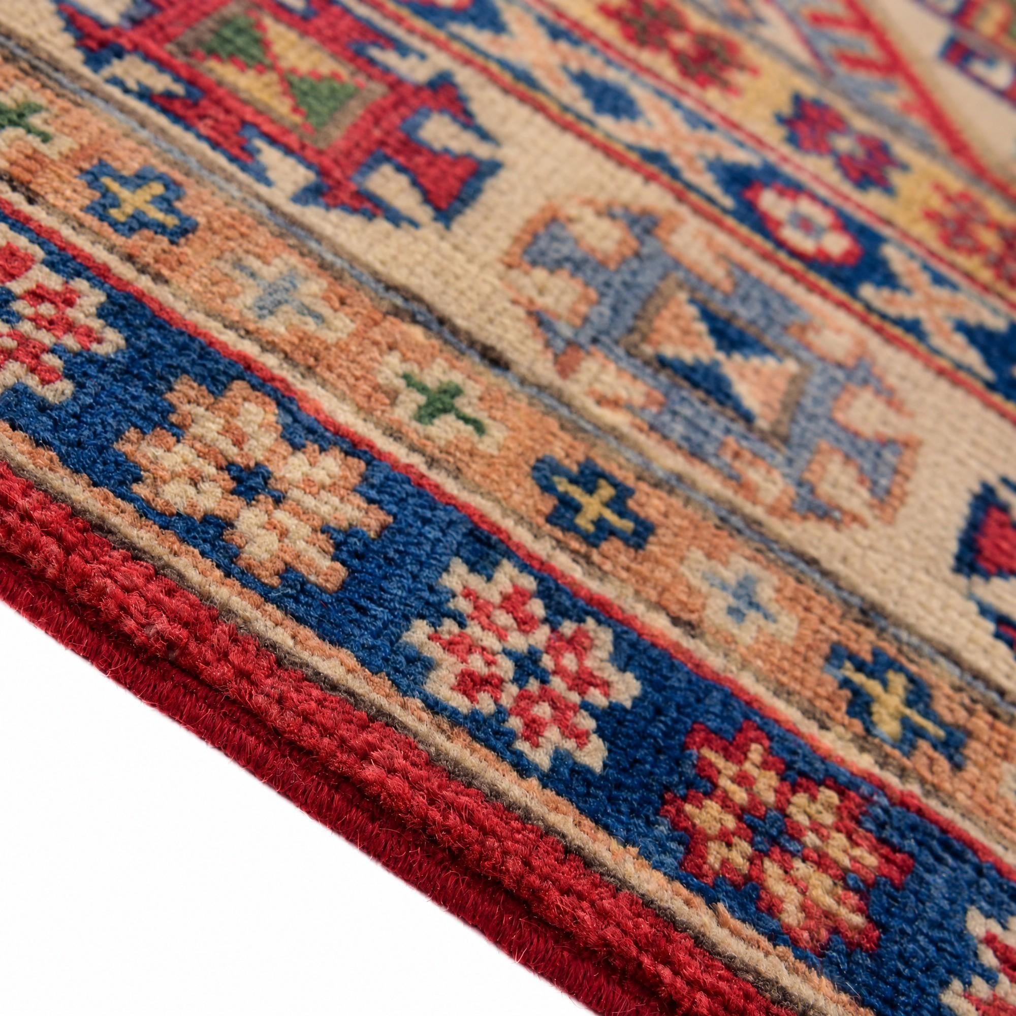 Detail image 8 of 12: 4' 3 x 6' 2 Hand Knotted Kazak Rug