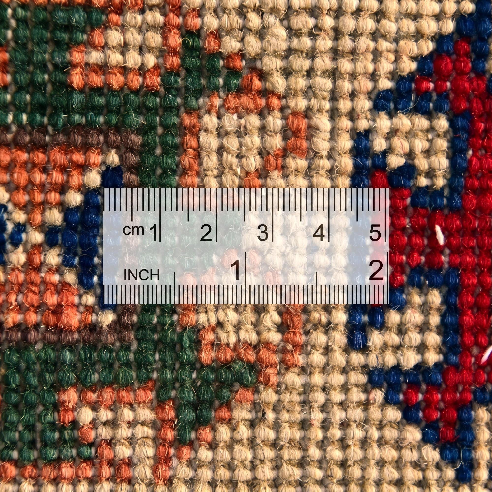 4' 3 x 6' 2 Hand Knotted Kazak Rug