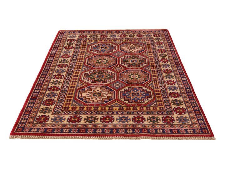 3' 10 x 6' 1 Hand Knotted Kazak Rug