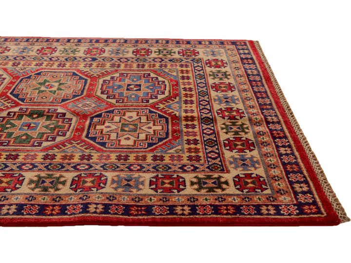 3' 10 x 6' 1 Hand Knotted Kazak Rug