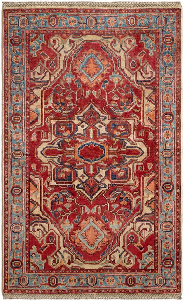 3' x 5' Hand Knotted Kazak Rug
