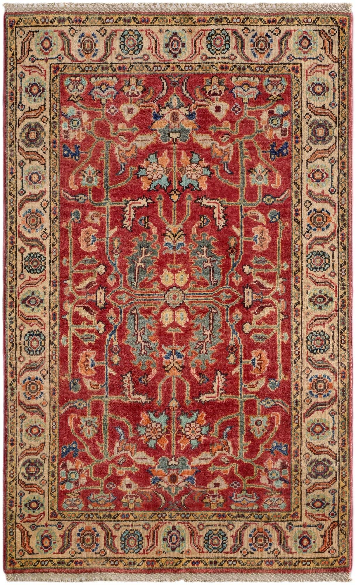 3' x 4' 11 Hand Knotted Kazak Rug