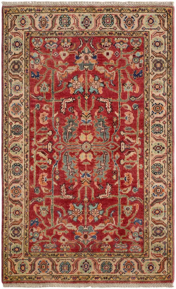 3' x 4' 11 Hand Knotted Kazak Rug