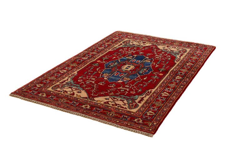 3' 2 x 4' 10 Hand Knotted Kazak Rug