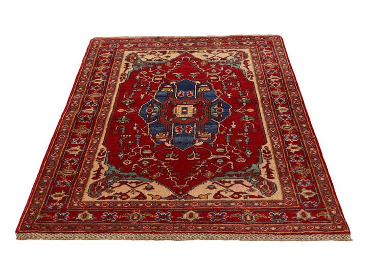 3' 2 x 4' 10 Hand Knotted Kazak Rug