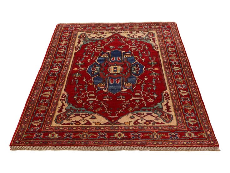 Detail image of 3' 2 x 4' 10 Hand Knotted Kazak Rug