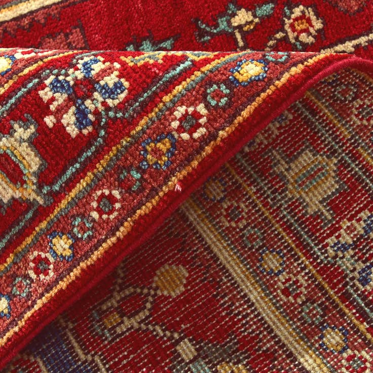 Detail image of 3' 2 x 4' 10 Hand Knotted Kazak Rug