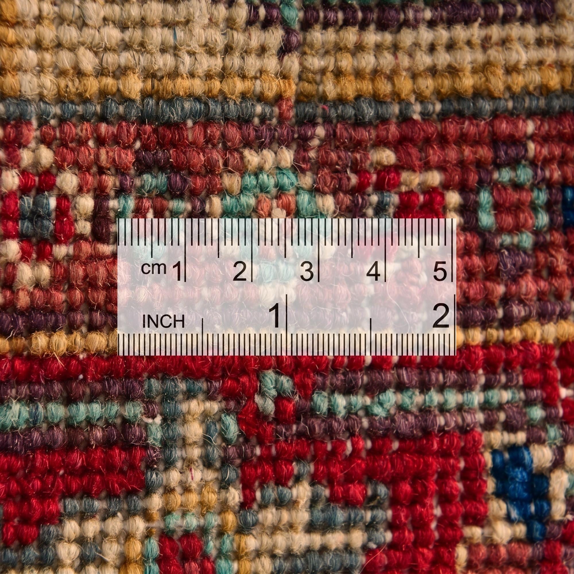 3' 2 x 4' 10 Hand Knotted Kazak Rug