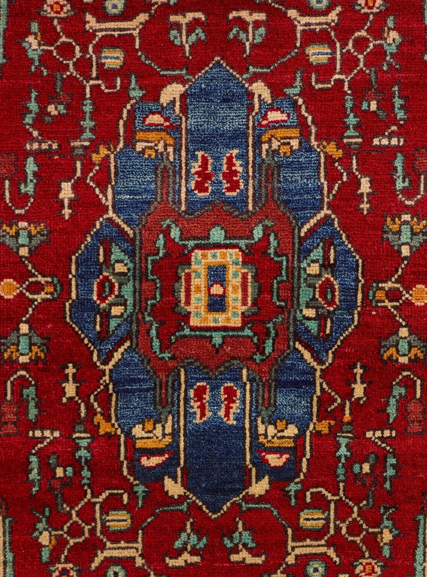 3' 2 x 4' 10 Hand Knotted Kazak Rug