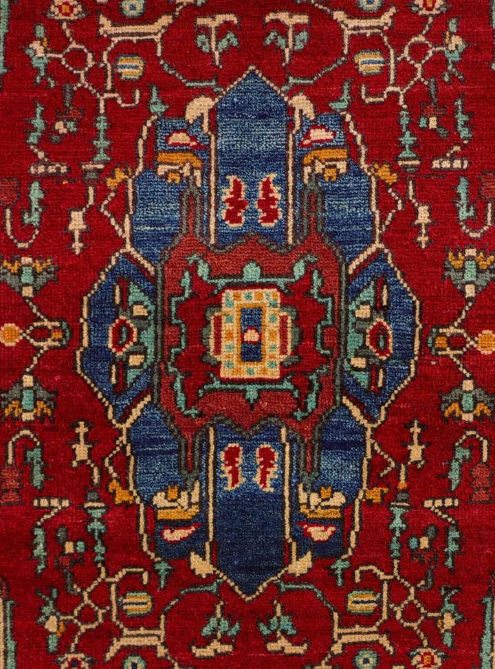 3' 2 x 4' 10 Hand Knotted Kazak Rug