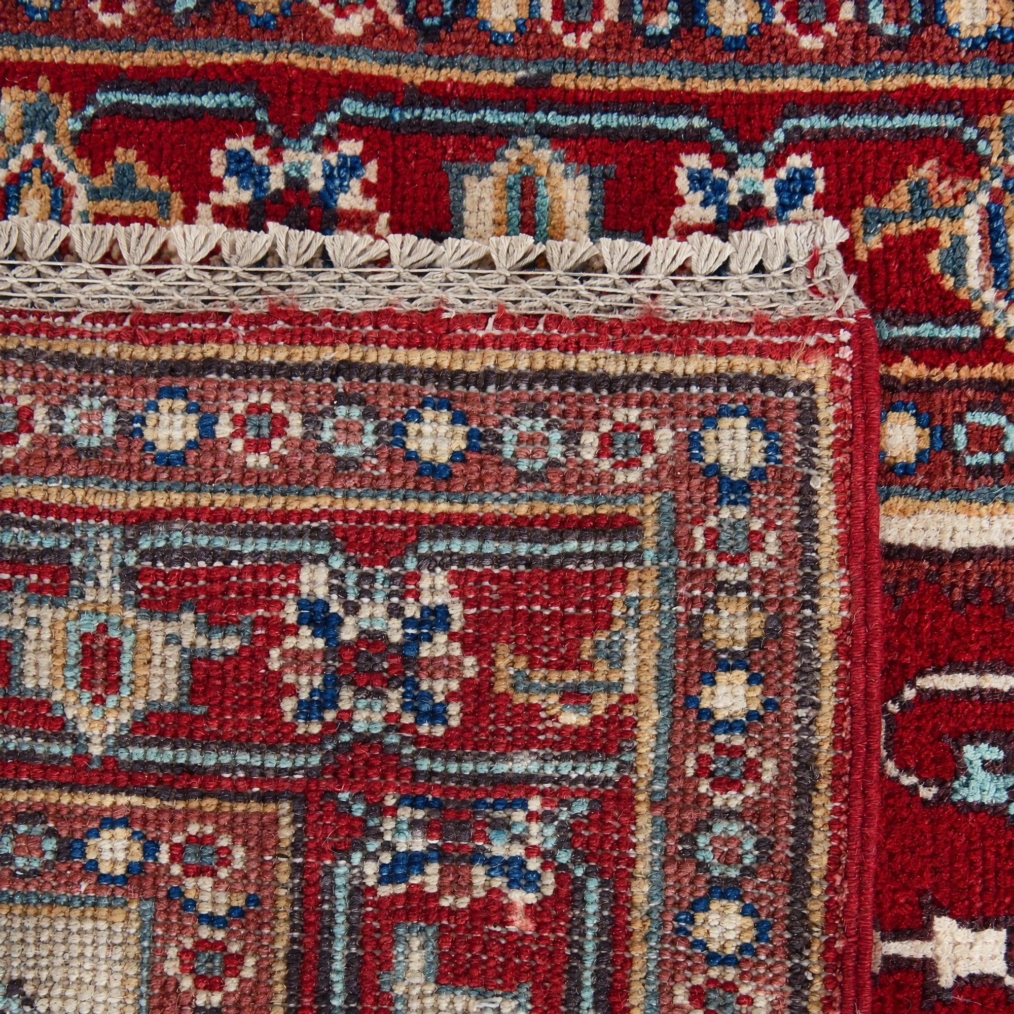Detail image 12 of 12: 3' 2 x 4' 10 Hand Knotted Kazak Rug